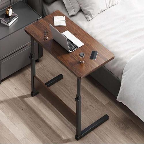 Wood & Zinc Alloy adjustable Side Table durable & with caster PC