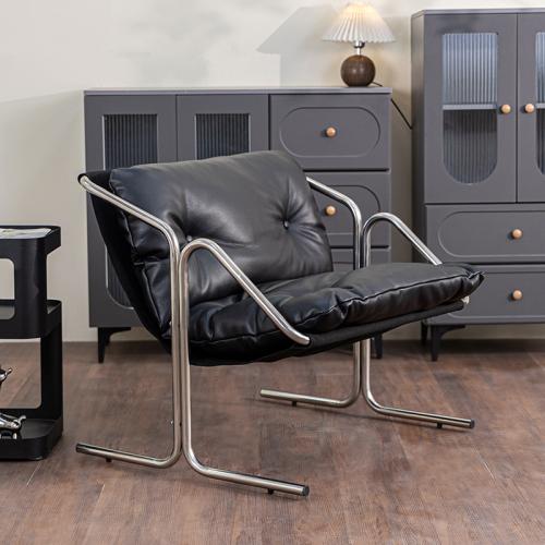 Chenille & Acero inoxidable & Cuero Silla de casa casual,  Algodón PP, más colores para elegir,  trozo