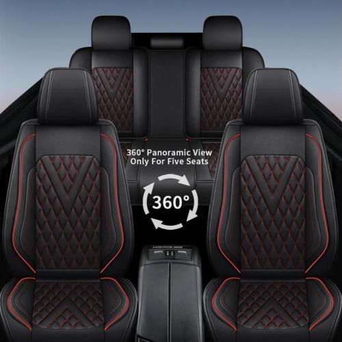 Car  Cover Faux Leather Full Set Cushion Pad For Honda Pilot 2005-2016