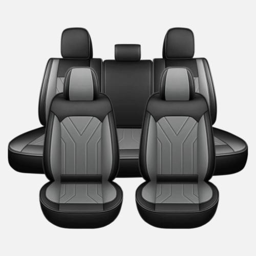 For Ford F150 2009-2014 Front+Rear Seat Covers PU Leather Cover Cushion