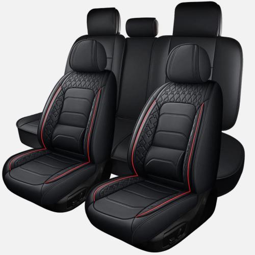 Waterproof PU Leather Car 5 Seat Covers Full Set Interior Protector Universal