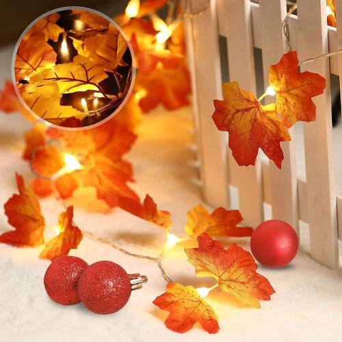 PVC Decoration Light leaf pattern orange PC