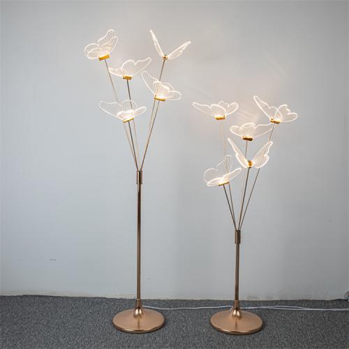 Metal & Acrylic different light colors for choose Decoration Light butterfly pattern gold PC