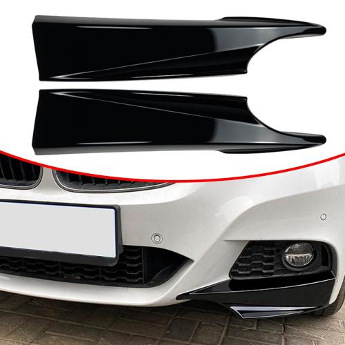 Front Bumper Canard Splitter Side Vent For BMW 3 Series GT F34 M Sport 2014-2019