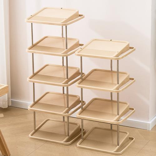 Polypropylene-PP & Stainless Steel foldable Shoes Rack Organizer PC