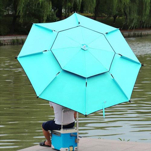 Black Polyester & Pongee foldable & Waterproof Umbrella & sun protection Aluminium Alloy blue PC