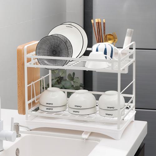Polypropylene-PP & Iron Multilayer & Multifunction Kitchen Drain Rack PC