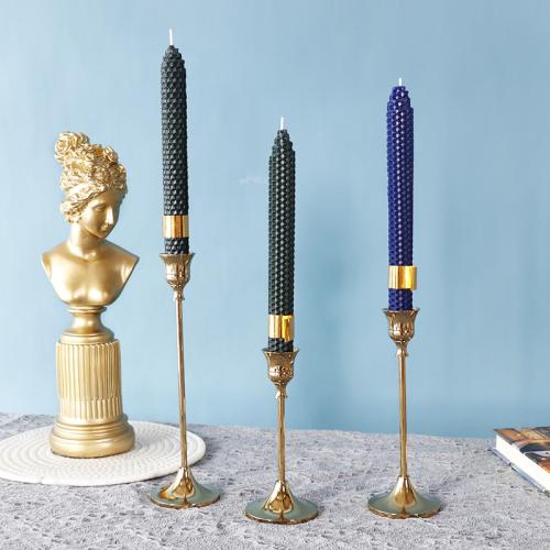 Metal Candle Holder yellow PC