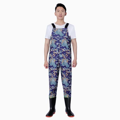 PVC & Knitted Wader Pants thicken & waterproof PC
