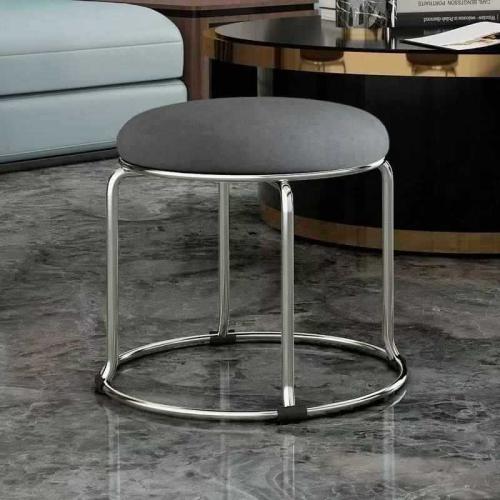Metal & Flannelette & Plastic & PU Leather stackable Stool PC