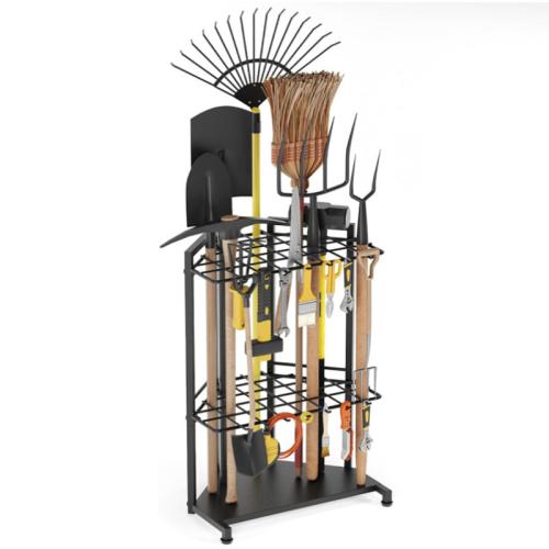 Metal triple layer & Outdoor & Multifunction Storage Rack for Garden black PC