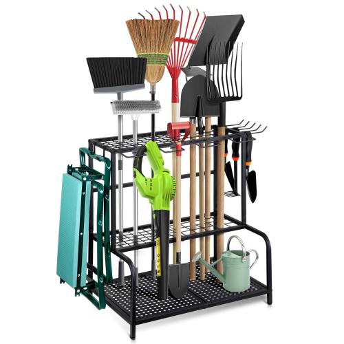 Carbon Steel triple layer & Multifunction Storage Rack black PC