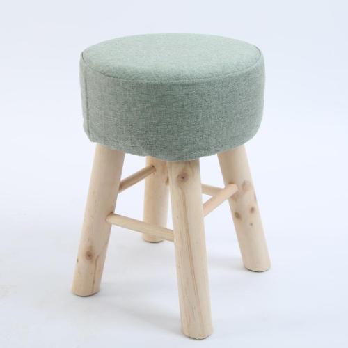 Pine & Cloth & Sponge Stool durable PC