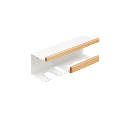 Beech wood & Aluminum Multifunction Shelf white PC