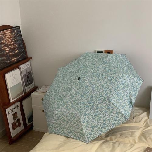 Steel & Black Polyester & Pongee Umbrella green PC