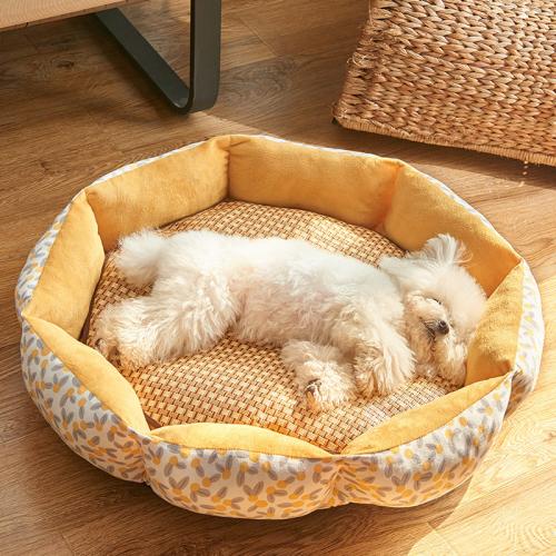Crystal Velvet & Knitted Soft Pet Bed & thermal printed PC