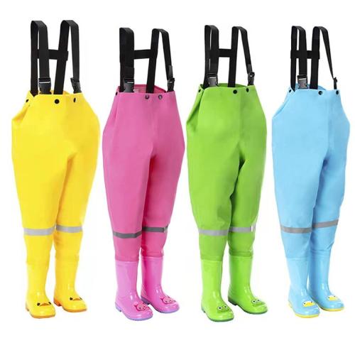 PVC Wader Pants for children & waterproof PC