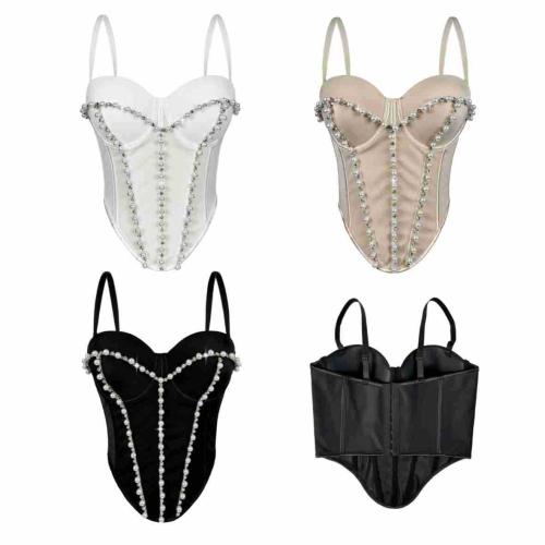 Polyester Tassels Sexy Corset backless & skinny style PC