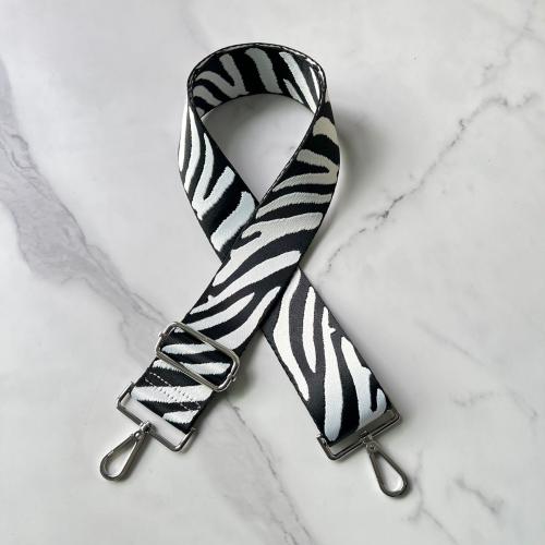 Polyester Straps adjustable Metal jacquard zebra pattern PC