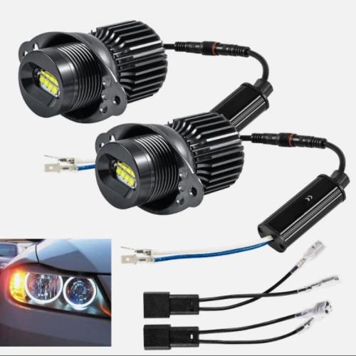 2x LED Angel Eyes Halo Ring Light Bulb For BMW 3 Series E90 E91 LCI With Canbus