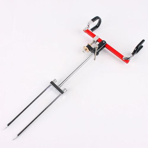 Aluminium Alloy & Stainless Steel foldable & Multifunction Fishing Fod Holder portable red PC