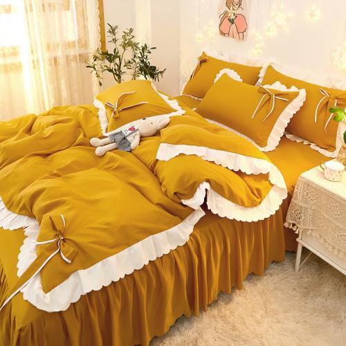 Polyester Bedding Set Dayestuff Solid Set