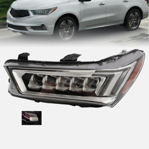 LH Left LED Headlight For 2017-2020 Acura MDX w/o Auto Leveling 51