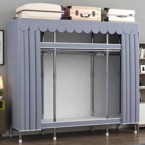 Alloy Steel & Polyester and Cotton dampproof Cloth Storge Rack dustproof printed PC