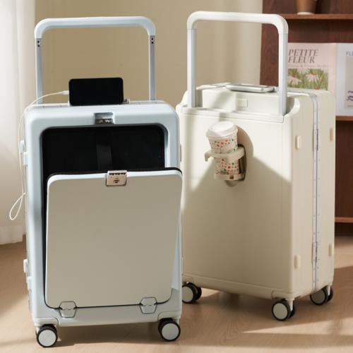 Abs & PC-Polycarbonaat Koffer Aluminium & Polyester meer kleuren naar keuze stuk