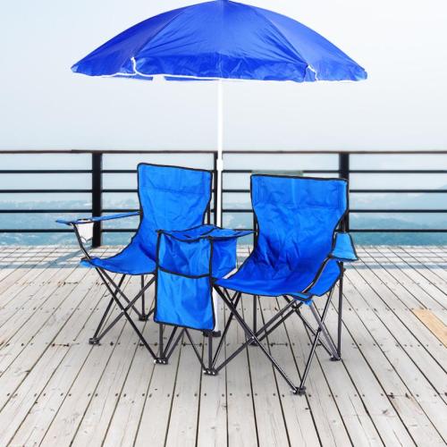 Parelkatoen & Metalen & Oxford Buiten klapstoel Solide Blauwe stuk