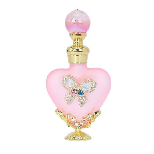 Glass & Zinc Alloy & Rhinestone Perfume Bottle, for storage & portable, enamel, more colors for choice,  PC