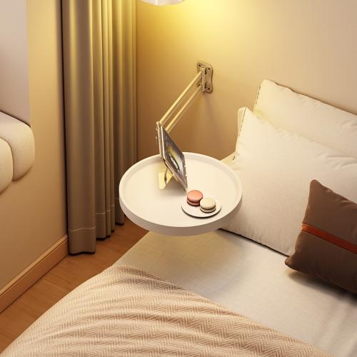 Aluminium Alloy & Wood foldable & Multifunction Side Table Hanging Style PC
