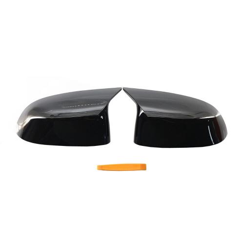 Glossy Black Side Mirror Covers Cap For BMW X3 X4 X5 X6 X7 G01 G05 G06 2018-23
