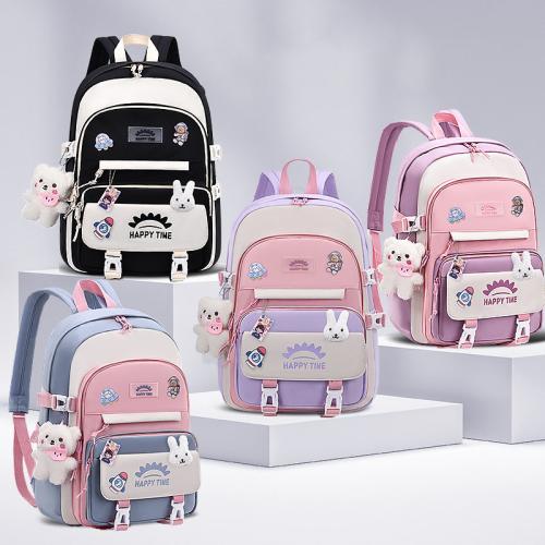 Polyester Schoolbag Schoolbag hardwearing & waterproof PC