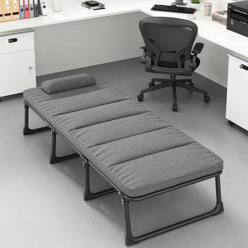 Iron & Cotton Linen adjustable Foldable Bed PC