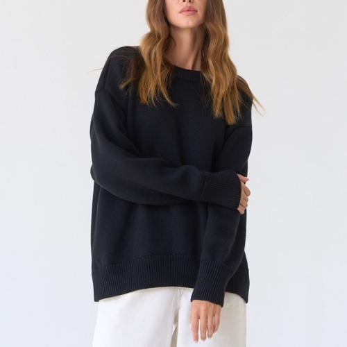 Viscose Fiber Women Sweater & loose Solid PC