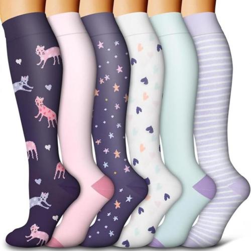 Polyester Chaussettes unisexes pour les genoux Imprimé modèle différent pour le choix plus de couleurs pour le choix Beaucoup