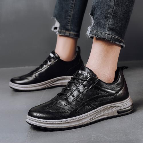 PU Leather Men Casual Shoes sewing thread & thermal Pair
