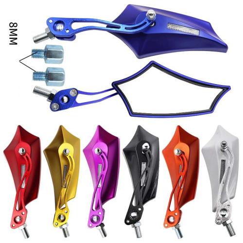 Alliage d’aluminium Rétroviseur de moto plus de couleurs pour le choix Ensemble