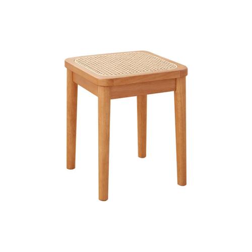 Rattan & Solid Wood Stool durable & hardwearing PC