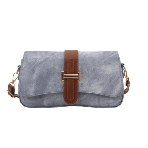 Denim Shoulder Bag durable & contrast color & hardwearing PC