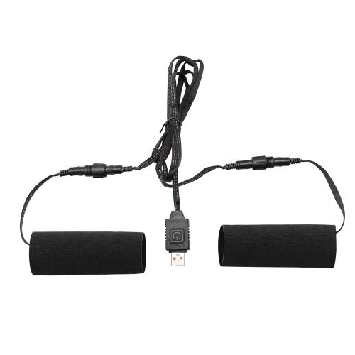 Tissu Kevlar & Métal Couverture de guidon de moto Noir Ensemble