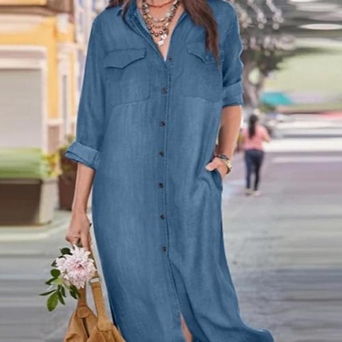 Poliéster Vestido de una pieza, más colores para elegir,  trozo