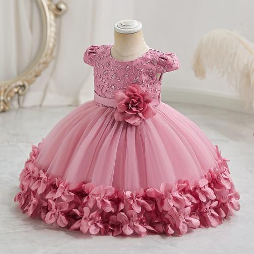 Polyester Ball Gown Girl One-piece Dress PC