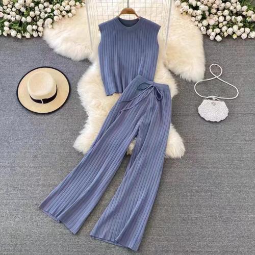Polyester Women Casual Set & two piece & loose Set