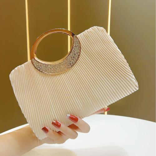 Polyester Envelope Clutch Bag with rhinestone PC