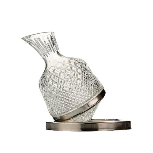 Transparent Decanter Glass Bottle Wine Bottle Rotating Bottle