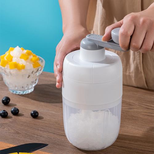Engineering Plastics & Polypropylene-PP Hand-cranking Ice Crusher Stainless Steel white PC