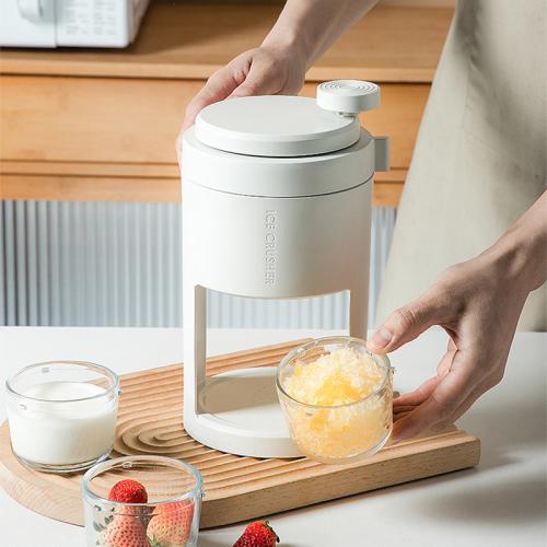 Polypropylene-PP Hand-cranking Ice Crusher white PC