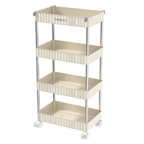 PET four layers Shelf for storage & with caster PC